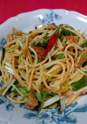 一期一会の鯖味噌パスタ-レシピのメイン写真