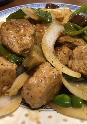 肉団子の酢豚風（白子玉ねぎ使用）-レシピのメイン写真