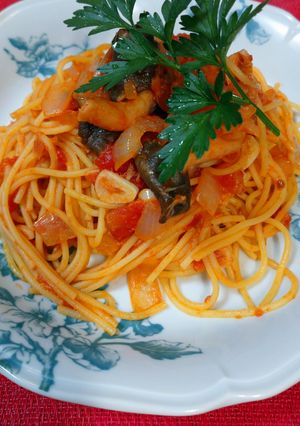 お家で作る過去一美味しいトマトパスタ-レシピのメイン写真