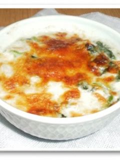 ほうれん草とツナのグラタン-レシピのメイン写真
