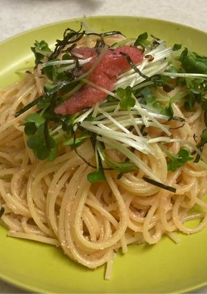バターたっぷり明太子パスタ-レシピのメイン写真