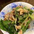 サラダほうれん草と納豆のツナ和え