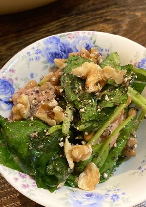 サラダほうれん草と納豆のツナ和え-レシピのメイン写真