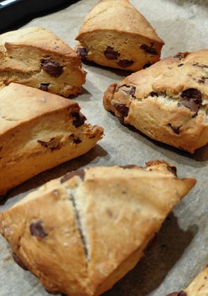簡単！米粉バナナチョコチップスコーン卵入りver-レシピのメイン写真