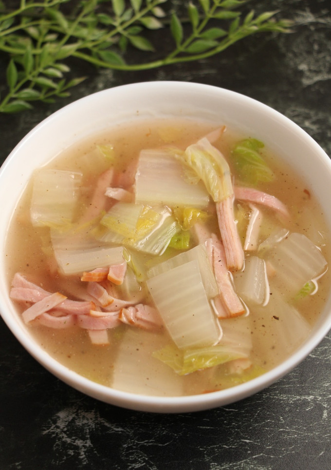 簡単！白菜とハムの中華スープ-レシピのメイン写真
