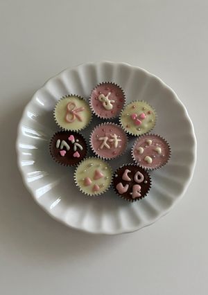 クリームチーズ入り平成女児チョコ-レシピのメイン写真