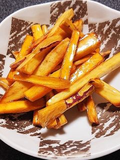 簡単!大学芋風サツマイモスティック-レシピのメイン写真