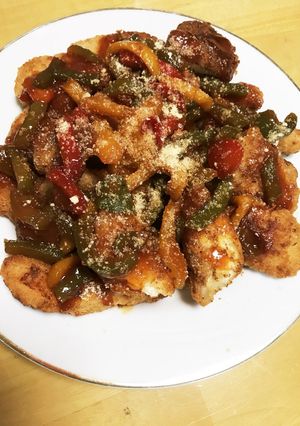 簡単！チキンカツのパプリカソースかけ-レシピのメイン写真