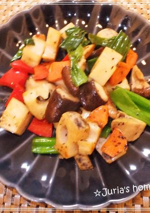 きのこと蓮根の昆布茶柚子胡椒バター炒め-レシピのメイン写真