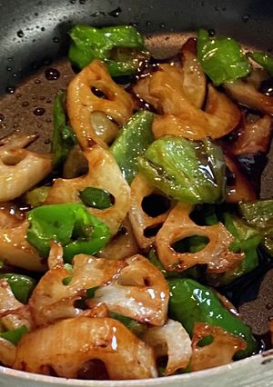 レンチン！蓮根の素揚げ☆甘酢和え-レシピのメイン写真