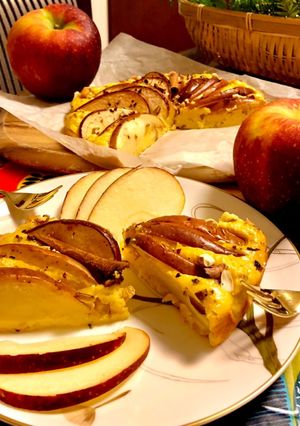 ヨーグルトポムポム♡林檎のヘルシーケーキ-レシピのメイン写真