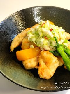 ネギ塩ダレが旨い!ササミの唐揚げ♡-レシピのメイン写真