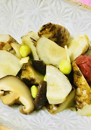 *マクロビ*しょうが梅ごぼう-レシピのメイン写真