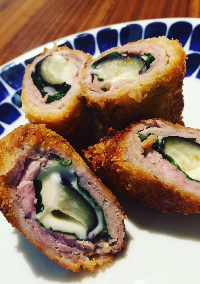 ナスと大葉とチーズのとんかつ巻き-レシピのメイン写真