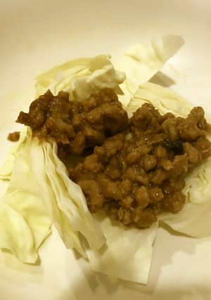 レンチンで簡単!お一人様のカレー肉味噌-レシピのメイン写真