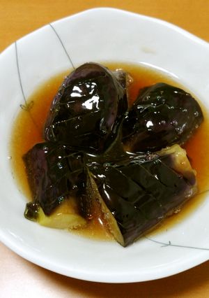 きれいな紫色おいしい！簡単なすの煮びたし-レシピのメイン写真