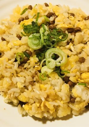 シンプル★卵１個でつくる納豆チャーハン-レシピのメイン写真