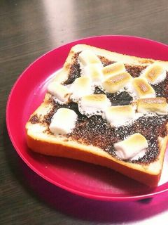 チョコマシュマロトースト-レシピのメイン写真