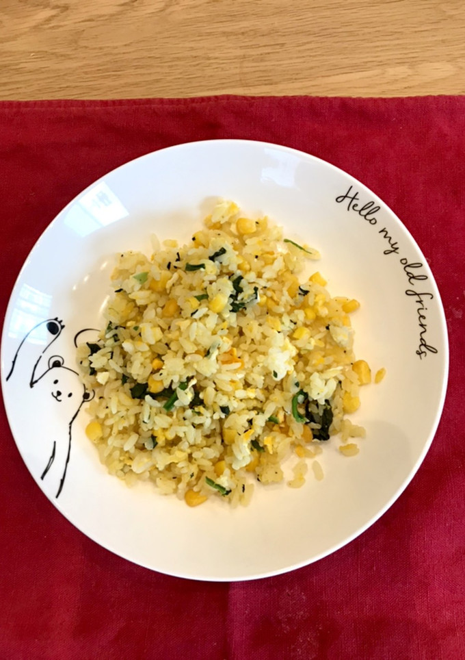 簡単♫冷凍コーン&ほうれん草の炒飯-レシピのメイン写真