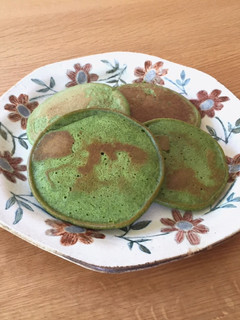 米粉とヨーグルトでヘルシー抹茶パンケーキ-レシピのメイン写真