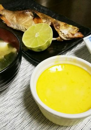 材料は２つ！かぼちゃポタージュ茶碗蒸し-レシピのメイン写真