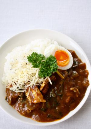 簡単・時短♪【小松菜ポークカレー】-レシピのメイン写真
