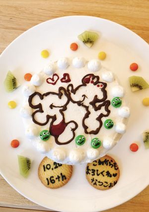 結婚記念日ケーキ-レシピのメイン写真
