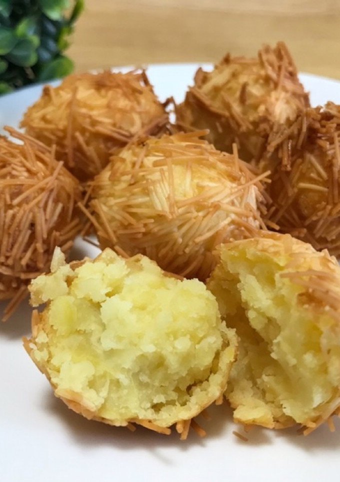 さつま芋とそうめんのイガ栗揚げ-レシピのメイン写真