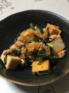厚揚げのキムチ炒め-レシピのメイン写真