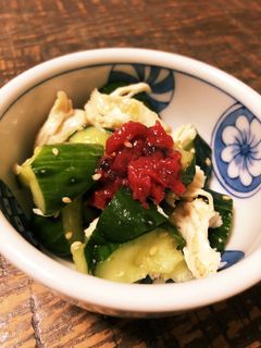 ささみと梅たたききゅうり-レシピのメイン写真