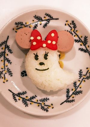❁おばけミニーちゃんのおむすび❁-レシピのメイン写真