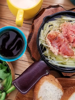 明太子のアヒージョ*キャンプ飯-レシピのメイン写真
