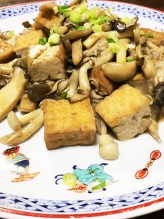 きのこと厚揚げの簡単炒め-レシピのメイン写真