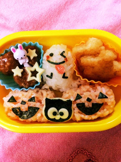 ハロウィンおばけのキャラ弁-レシピのメイン写真