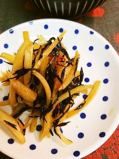 大根皮とひじきの炒め煮-レシピのメイン写真
