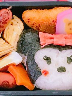 ミニー ツムツム キャラ弁 幼稚園 弁当-レシピのメイン写真