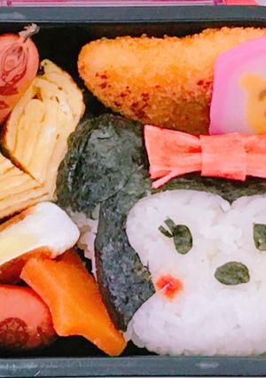 ミニー ツムツム キャラ弁 幼稚園 弁当-レシピのメイン写真
