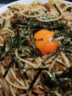 なめこと納豆のヌルヌル和風パスタ☆彡-レシピのメイン写真