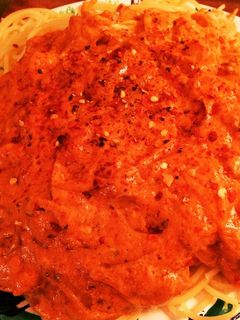 ピリ辛トマト&クリームチーズパスタ-レシピのメイン写真