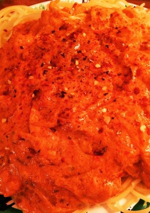 ピリ辛トマト＆クリームチーズパスタ-レシピのメイン写真