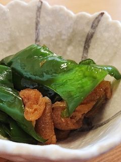 ピーマンと油揚げのさっと煮♪-レシピのメイン写真