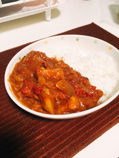 濃厚!肉多め!男の水無しカレー-レシピのメイン写真