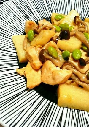 鶏と長芋の味噌チーズ炒め-レシピのメイン写真