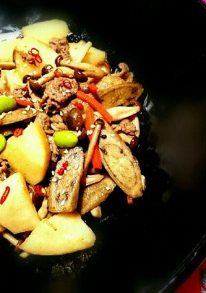 具沢山♪長芋の甘辛炒め-レシピのメイン写真