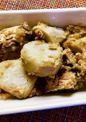 ほっくり秋の味〜里芋と鯖缶の味噌煮-レシピのメイン写真