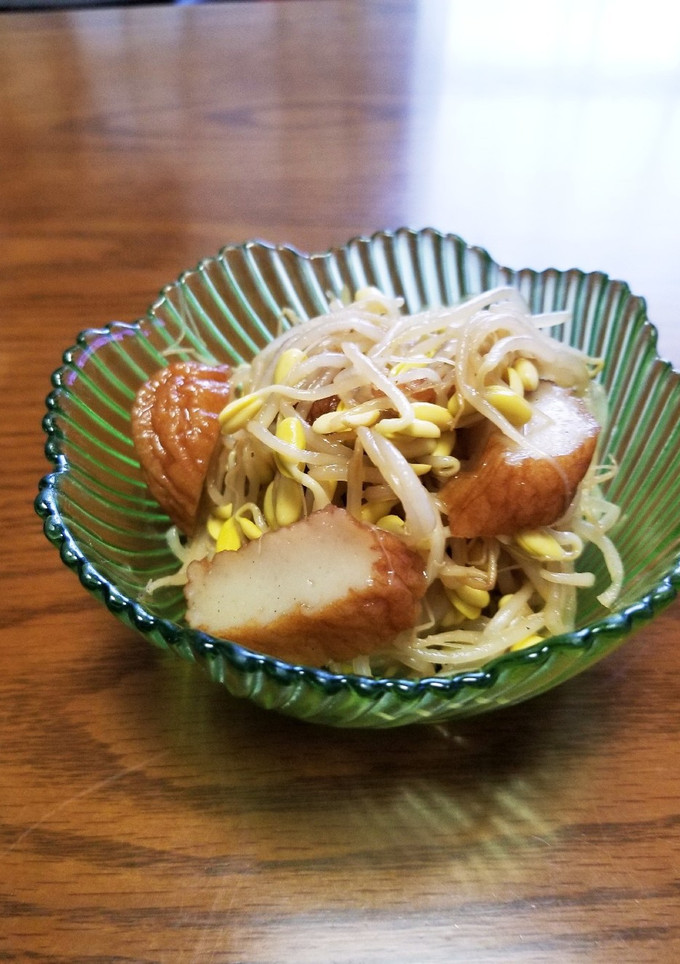 簡単副菜♪豆もやし・さつま揚げ炒め-レシピのメイン写真
