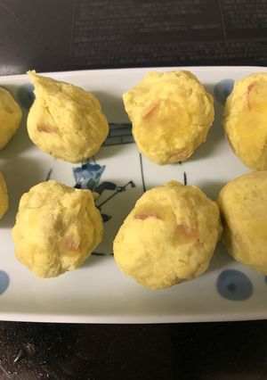 さつまいもとりんごの茶巾-レシピのメイン写真