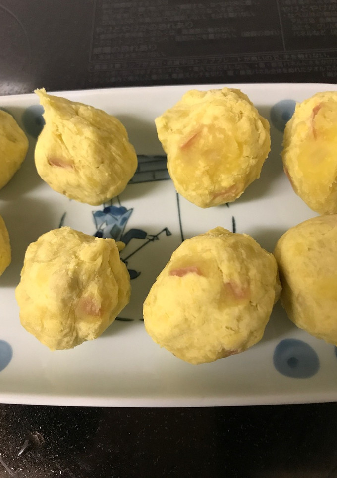 さつまいもとりんごの茶巾-レシピのメイン写真