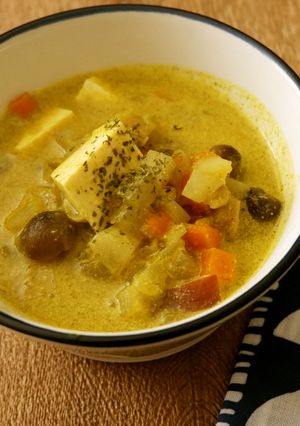さいの目ゴロゴロ野菜のスープ-レシピのメイン写真