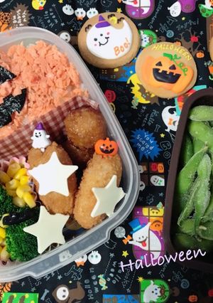 簡単時短！ハロウィン 弁当-レシピのメイン写真